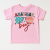 Retro American Boy 4th Of July Shirt - July 4th Kids & Adult Tee by Madi Moosh