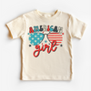 Retro American Girl 4th Of July Shirt - July 4th Kids & Adult Tee by Madi Moosh