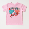 Retro American Girl 4th Of July Shirt - July 4th Kids & Adult Tee by Madi Moosh