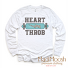 Heart Throb Skater Valentine Shirt - Valentine Tee by Madi Moosh
