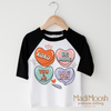 XOXO Candy Hearts Valentine Shirt - Valentine Tee by Madi Moosh