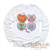 XOXO Candy Hearts Valentine Shirt - Valentine Tee by Madi Moosh
