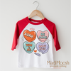 XOXO Candy Hearts Valentine Shirt - Valentine Tee by Madi Moosh