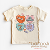 XOXO Candy Hearts Valentine Shirt - Valentine Tee by Madi Moosh