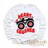 Heart Crusher Monster Truck Valentine Shirt - Valentine Tee by Madi Moosh