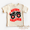Heart Crusher Monster Truck Valentine Shirt - Valentine Tee by Madi Moosh