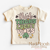 Thick Thighs Lucky Vibes St. Patrick's Day Shirt - St. Patrick's Day Tee by Madi Moosh