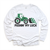 Pushing My Luck St. Patrick's Day Tractor Shirt - Kids Irish Tee by Madi Moosh