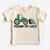 Pushing My Luck St. Patrick's Day Tractor Shirt - Kids Irish Tee by Madi Moosh