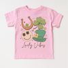 Lucky Vibes St. Patrick's Day Shirt - Lucky Clover Kids & Adult Tee by Madi Moosh