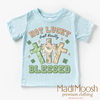 Not Lucky Just Blessed St. Patrick's Day Shirt - Kids St Patrick's Day Tee by Madi Moosh