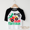 I'm Ready To Crush 4th Grade Dinosaur Monster Truck Shirt - Back To School Tee by Madi Moosh