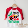 I'm Ready To Crush 4th Grade Dinosaur Monster Truck Shirt - Back To School Tee by Madi Moosh