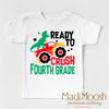 I'm Ready To Crush 4th Grade Dinosaur Monster Truck Shirt - Back To School Tee by Madi Moosh
