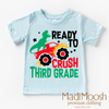 I'm Ready To Crush 3rd Grade Dinosaur Monster Truck Shirt - Back To School Tee by Madi Moosh