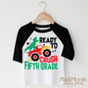 I'm Ready To Crush 5th Grade Dinosaur Monster Truck Shirt - Back To School Tee by Madi Moosh