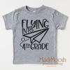 Flying Into 4th Grade Back To School Shirt - School Shirt by Madi Moosh