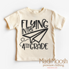 Flying Into 4th Grade Back To School Shirt - School Shirt by Madi Moosh