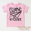 Flying Into 4th Grade Back To School Shirt - School Shirt by Madi Moosh