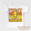 First Grade Lightning Bolt Shirt - School Shirt by Madi Moosh