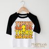 Third Grade Lightning Bolt Shirt - School Shirt by Madi Moosh