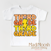 Third Grade Lightning Bolt Shirt - School Shirt by Madi Moosh