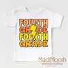 Fourth Grade Lightning Bolt Shirt - School Shirt by Madi Moosh