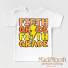 Fifth Grade Lightning Bolt Shirt - School Shirt by Madi Moosh