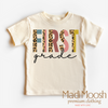 First Grade Leopard Shirt - Back To School by Madi Moosh