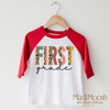 First Grade Leopard Shirt - Back To School by Madi Moosh