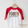 Fourth Grade Leopard Shirt - Back To School by Madi Moosh