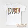 Fourth Grade Leopard Shirt - Back To School by Madi Moosh