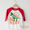 Trick Rawr Treat Shirt - Dinosaur Halloween Shirt by Madi Moosh