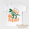 Trick Rawr Treat Shirt - Dinosaur Halloween Shirt by Madi Moosh