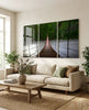 Suspension Bridge Mega Glass Wall Art by Insigneart USA