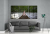 Suspension Bridge Mega Glass Wall Art by Insigneart USA