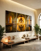 Columns Mega Glass Wall Art by Insigneart USA