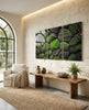 Mossy Stones Mega Glass Wall Art by Insigneart USA