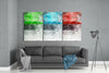 Colors Mega Glass Wall Art by Insigneart USA