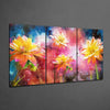 Yellow Flowers Mega Glass Wall Art by Insigneart USA