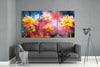 Yellow Flowers Mega Glass Wall Art by Insigneart USA