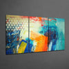 Colorful Brush Strokes Mega Glass Wall Art by Insigneart USA