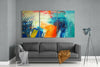Colorful Brush Strokes Mega Glass Wall Art by Insigneart USA