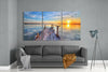 Sunset on the Beach Mega Glass Wall Art by Insigneart USA