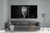 Leopard in the Dark Mega Glass Wall Art by Insigneart USA