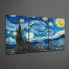 Van Gogh: The Starry Night Mega Glass Wall Art by Insigneart USA