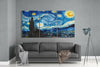 Van Gogh: The Starry Night Mega Glass Wall Art by Insigneart USA
