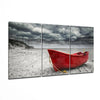 Red Kayak Glass Wall Art by Insigneart USA