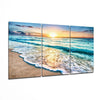 Turquoise Beach Glass Wall Art by Insigneart USA