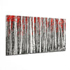 Red Forest Glass Wall Art by Insigneart USA